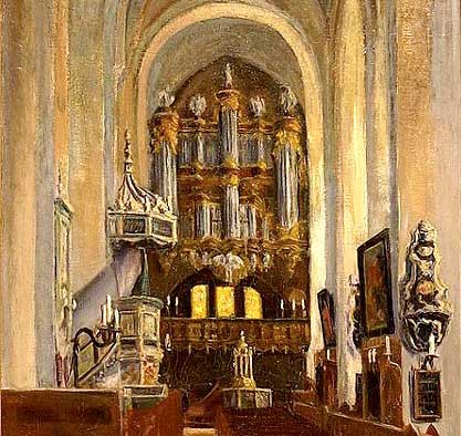 Organ in Lutheran church
