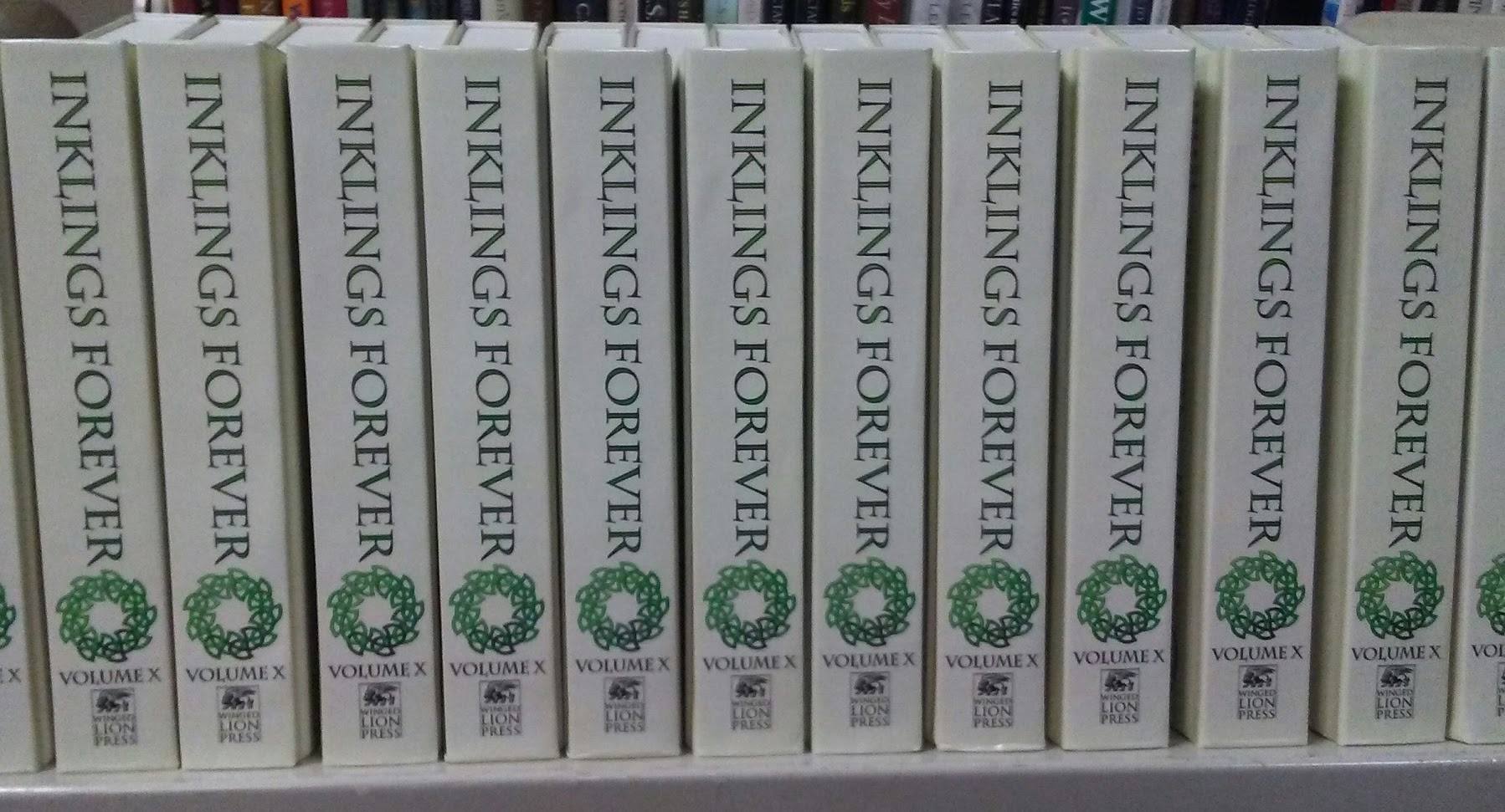 shelf of Inklings Forever volumes