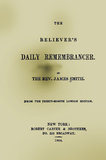 Believer's Daily Remembrancer